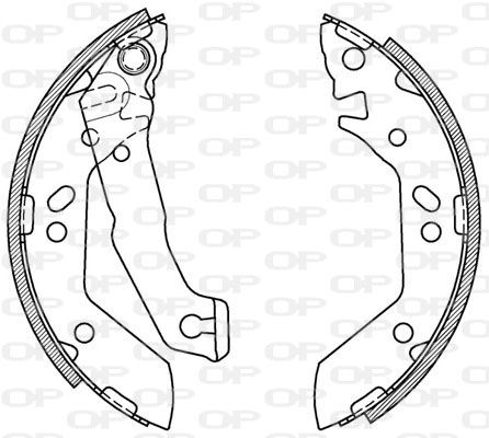 OPEN PARTS Piduriklotside komplekt BSA2070.00